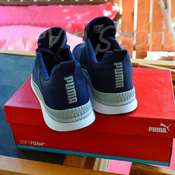 PUMA Mens Pacer Net Cage Trainers Sneakers Running Shoes Navy‎ main image 10